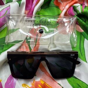 Quay Australia Black Oversized Sunglasses